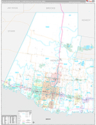 McAllen-Edinburg-Mission Wall Map Premium Style